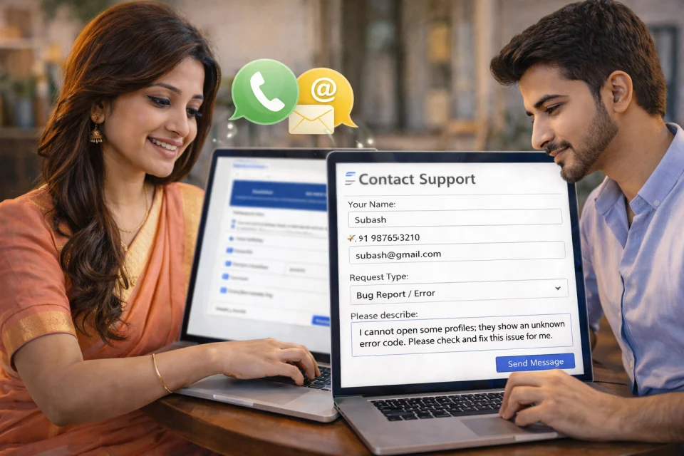 How to contact support
